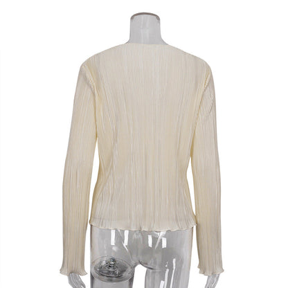 Summer Sexy Crop Top with Flared Sleeves Blouses