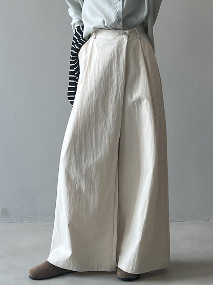 Women's Asymmetric Hem Wide-Leg Pants