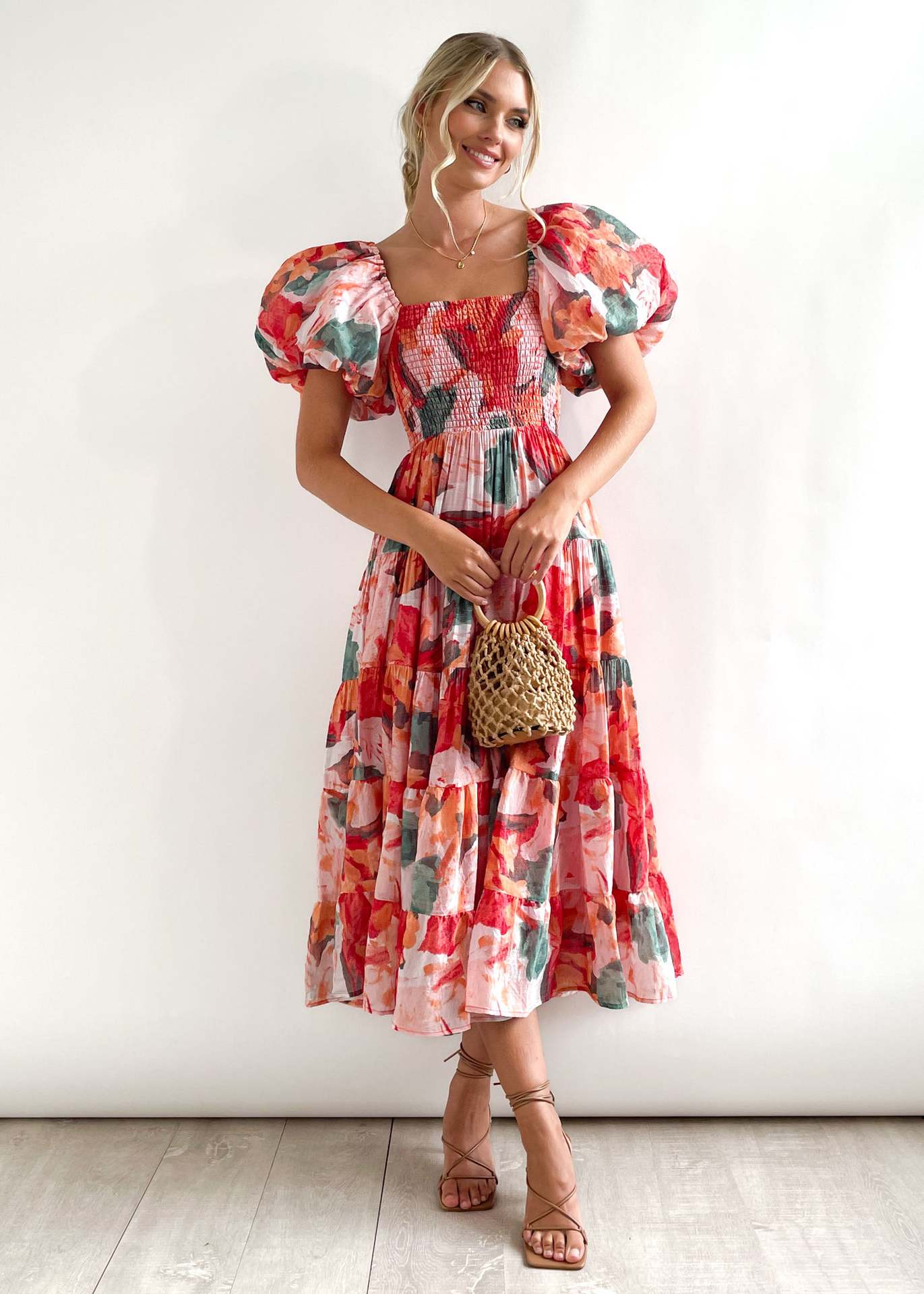 Women's Summer Bubble Sleeve Dress