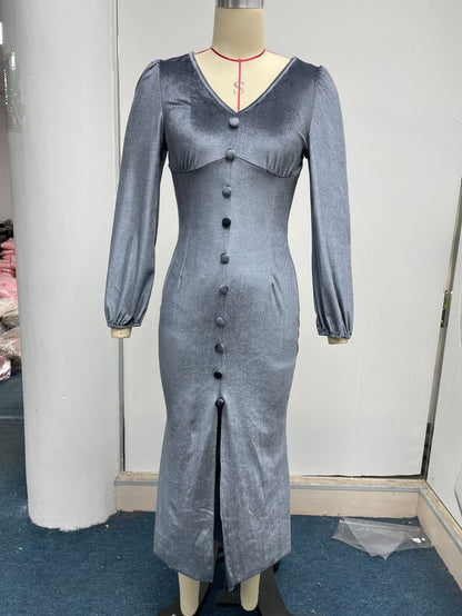 Elegant Fall Long Dresses for Women-Dresses-Free Shipping at meselling99