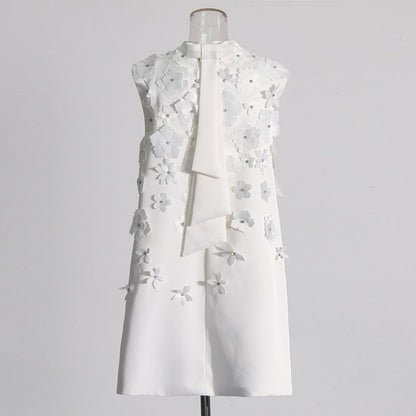 Designed Women's Short Sleeveless A-Line Dress