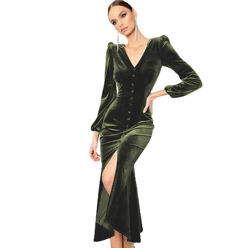 Elegant Fall Long Dresses for Women-Dresses-Free Shipping at meselling99
