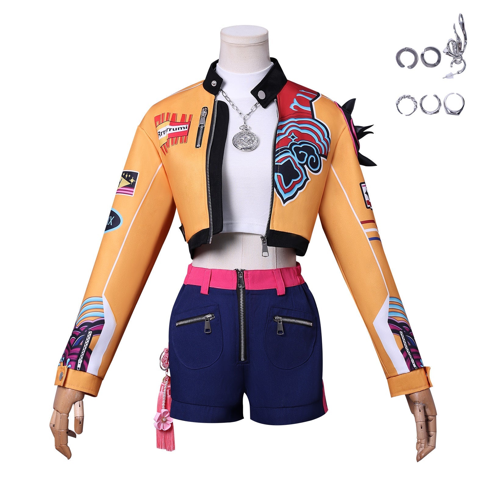 K-POP Demon Hunter Girl Group Cosplay Costume – Lumimira Zoey Outfit