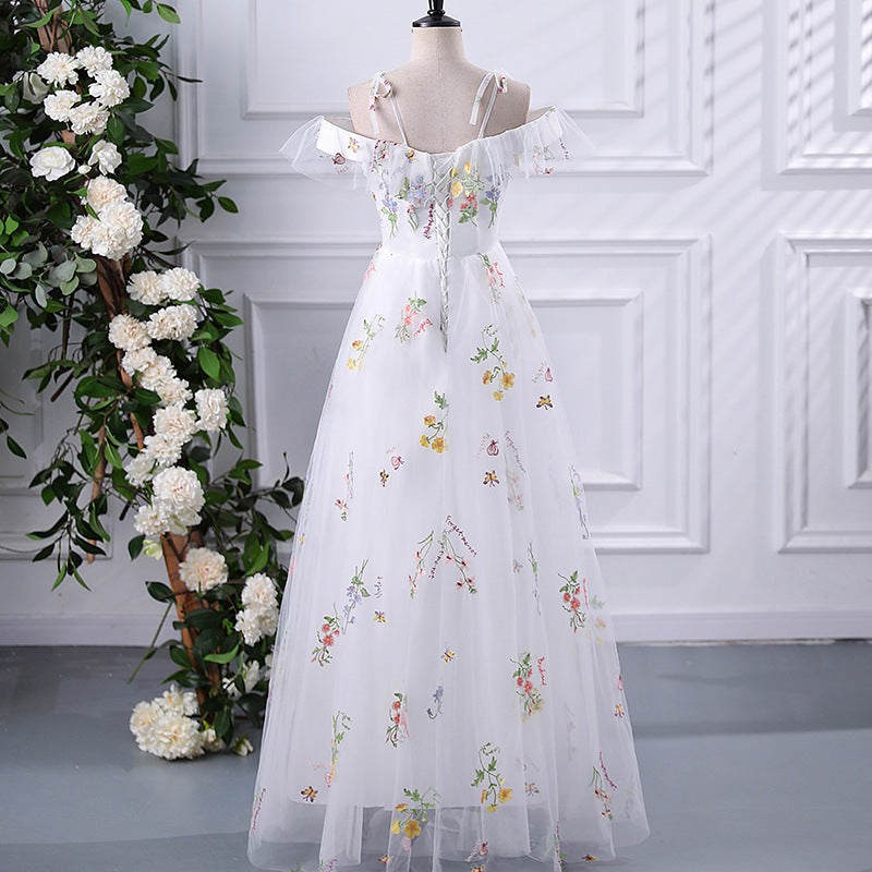Fairly Off The Shoulder Tulle Bridesmaid Dresses