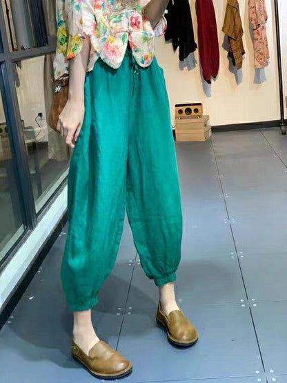 Women's Linen-Cotton Casual Pants