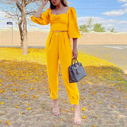 Casual Short Tops & Pants Sets for Women