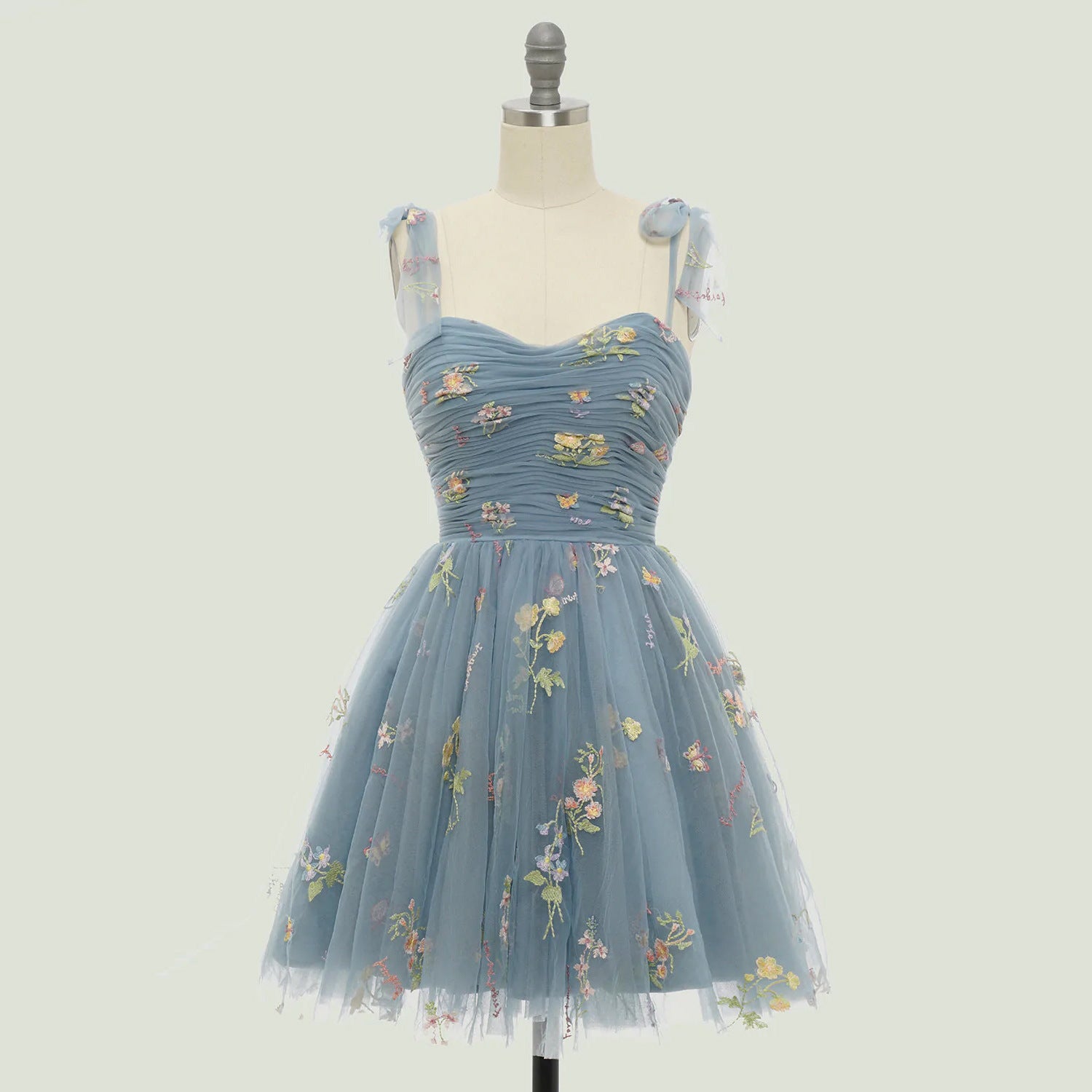 Floral Print Strappy Maxi Dress with Back Tie Detail