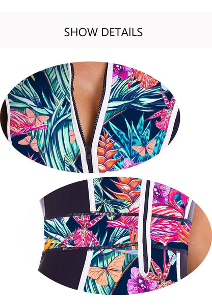 Fashion Sleeveless Surfing One Piece Swimsuits