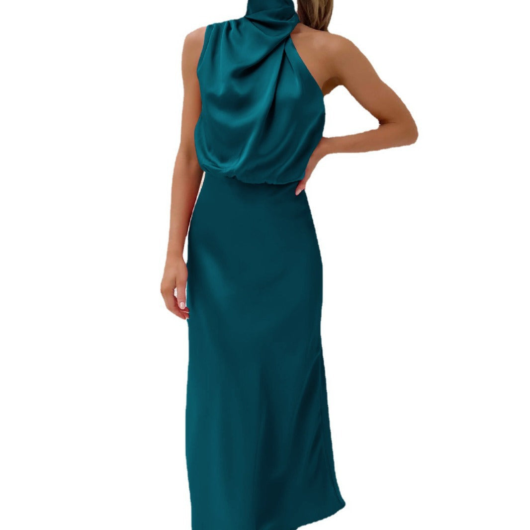 Fashion Stain Sleeveless Evening Dresses