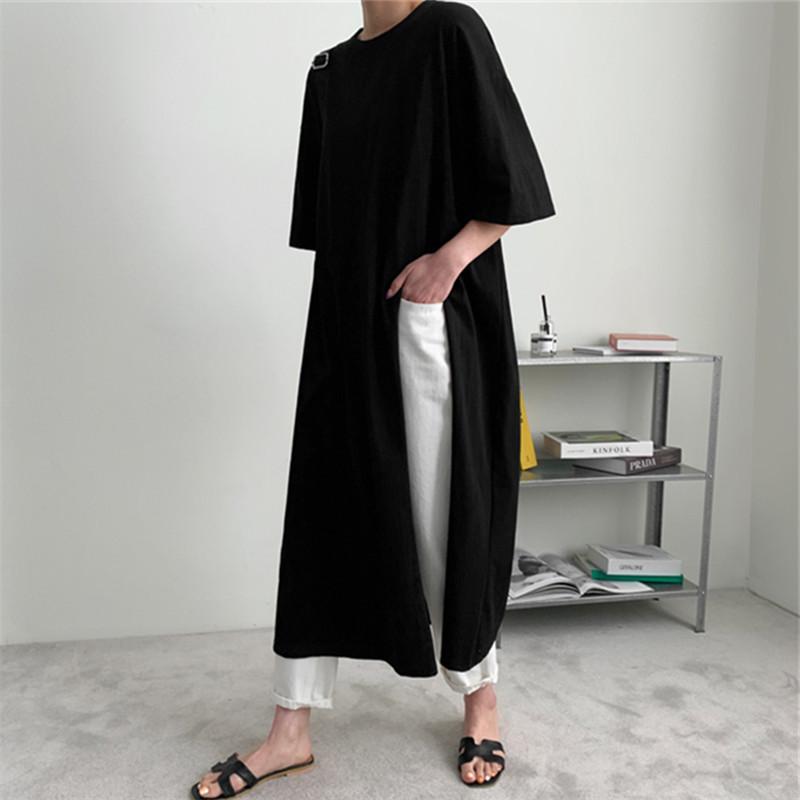 Cozy Plus Size Leisure Cotton Dress-Maxi Dresses-Free Shipping at meselling99