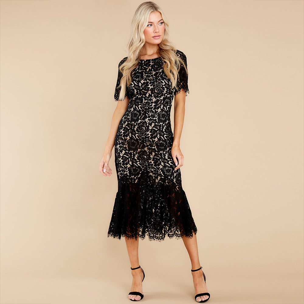 Sexy Backless Elegant Lace Dresses for Women--Free Shipping at meselling99
