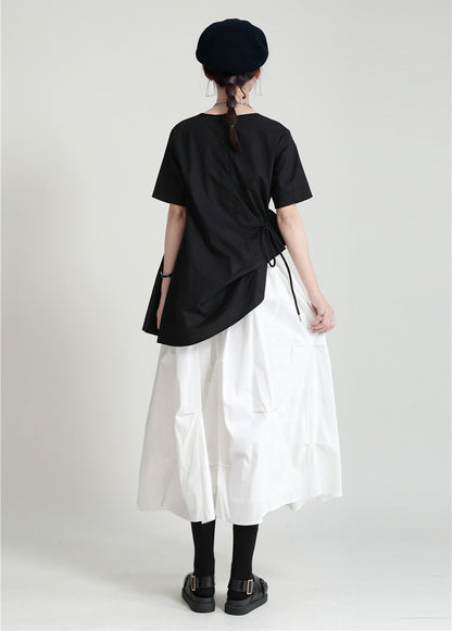 Women's High Waist A-Line Midi Skirt