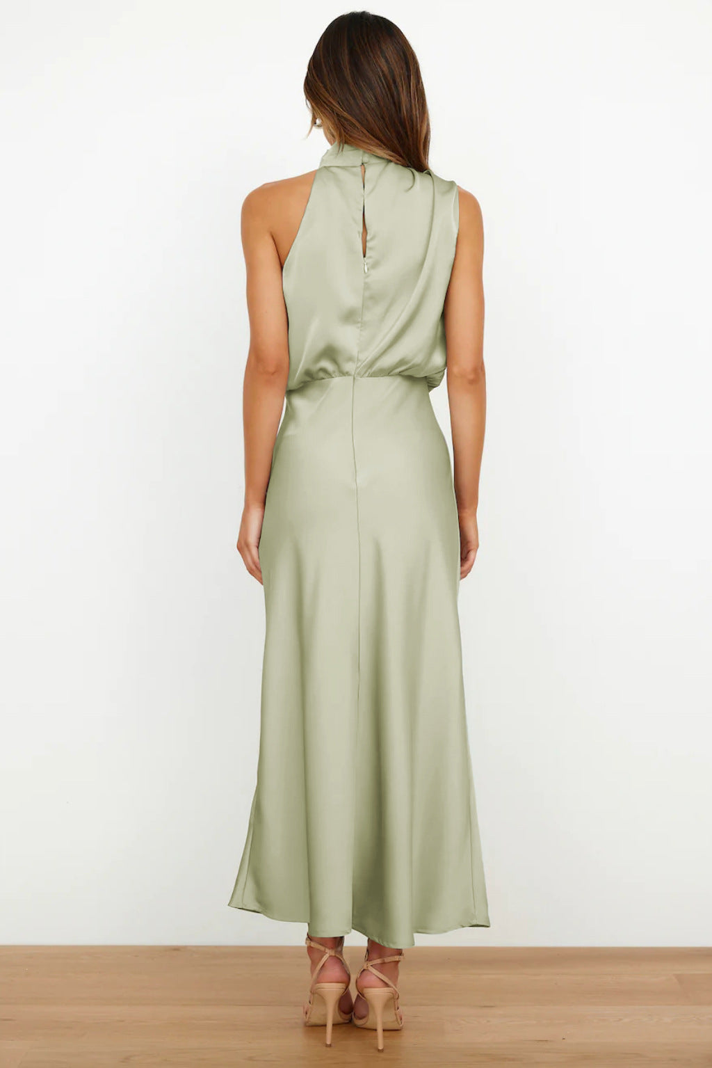 Fashion Stain Sleeveless Evening Dresses