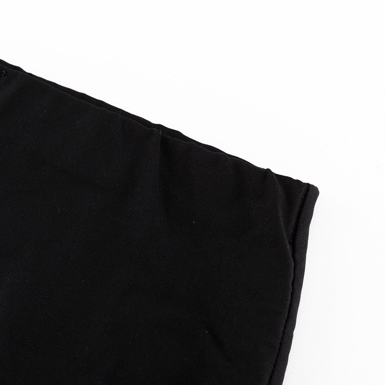 Women's Slim-Fit Black High Waist Long Pencil Skirt