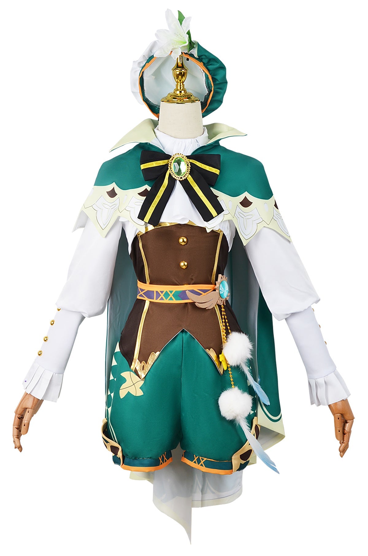 Genshin Impact Venti Cosplay Costume – Anemo Archon Barbatos Outfit (Full Set)