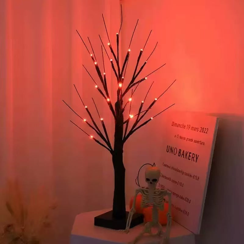 Halloween Purple LED Birch Tree Lights