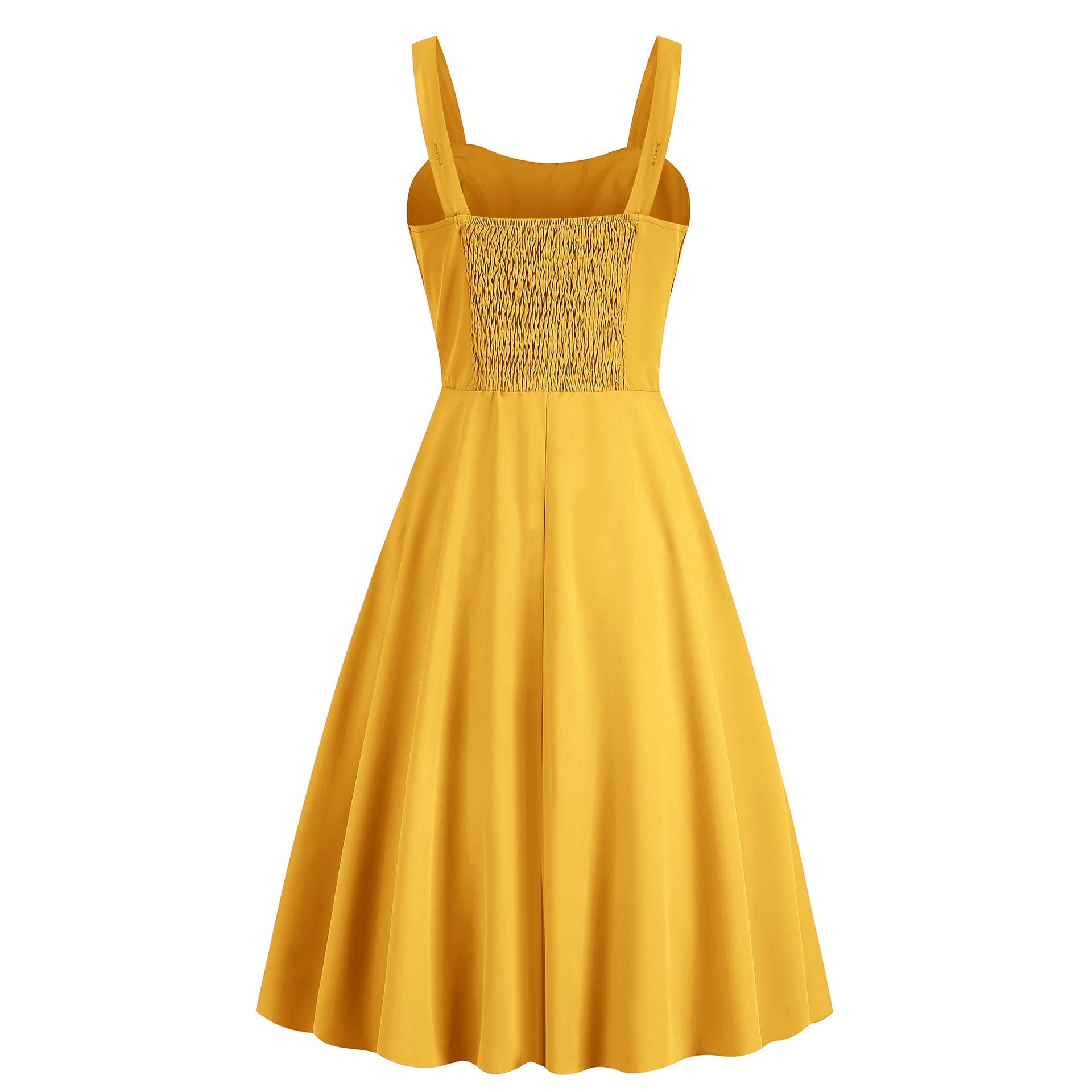 Summer Floral Sundress for Women - Slim Fit Strappy Dress with Cute Print