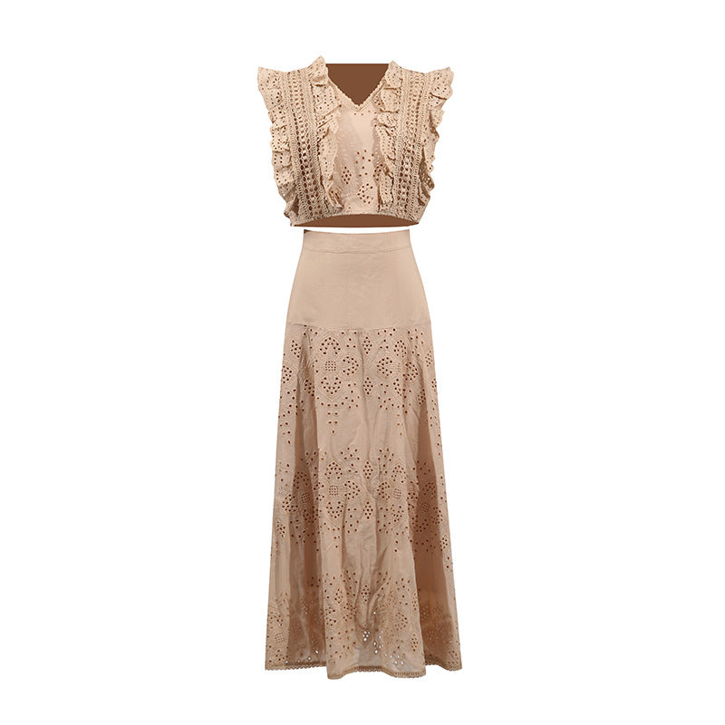 Designed Vacation Style Beach Dress Set