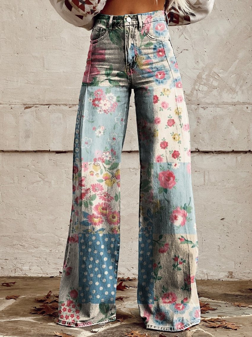 Plus Size Women's Flared Jeans