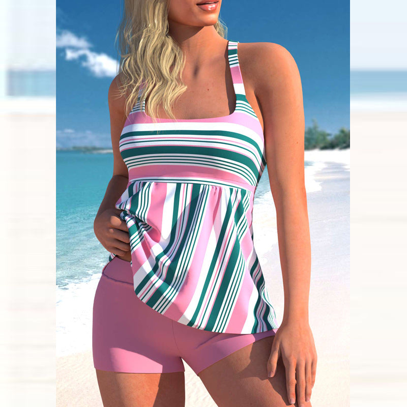 Sexy Striped Women Two Pieces Swimsuits
