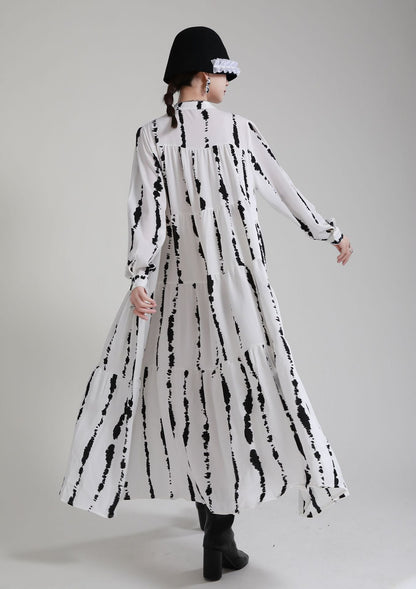 Women Long Sleeves Stand Collar Fall Cozy Dresses-Cozy Dresses-Free Shipping at meselling99
