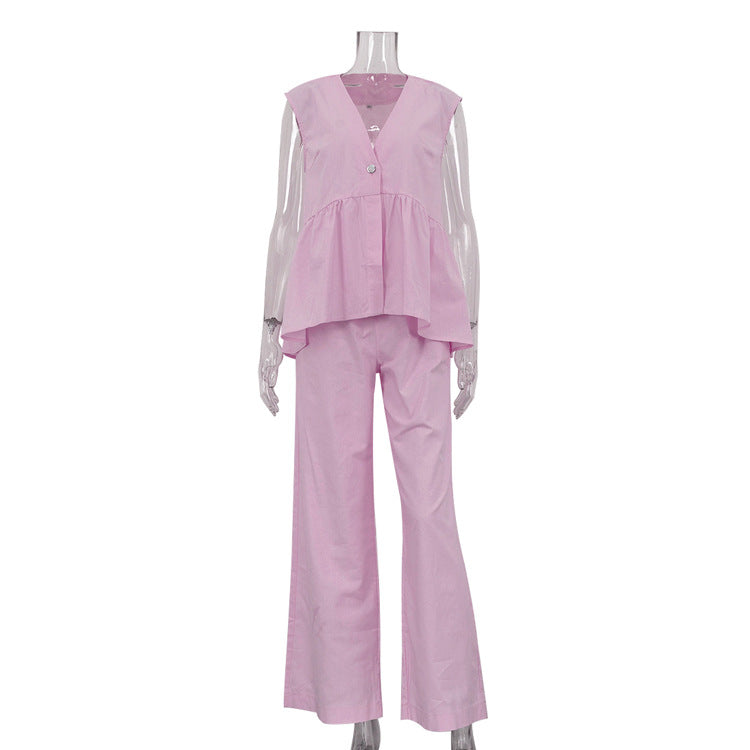 Women's Cotton Vest & Pants Set