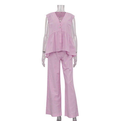 Women's Cotton Vest & Pants Set