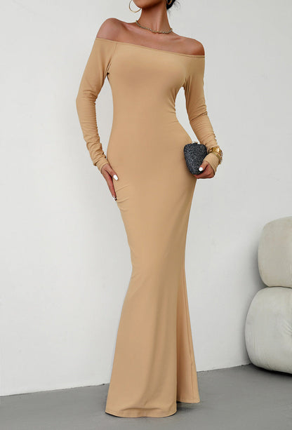 Sexy Off The Shoulder Long Knitted Dresses