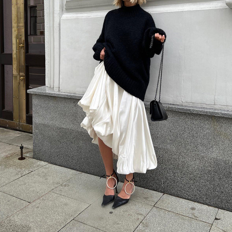 Women's High Waist Balloon Skirt