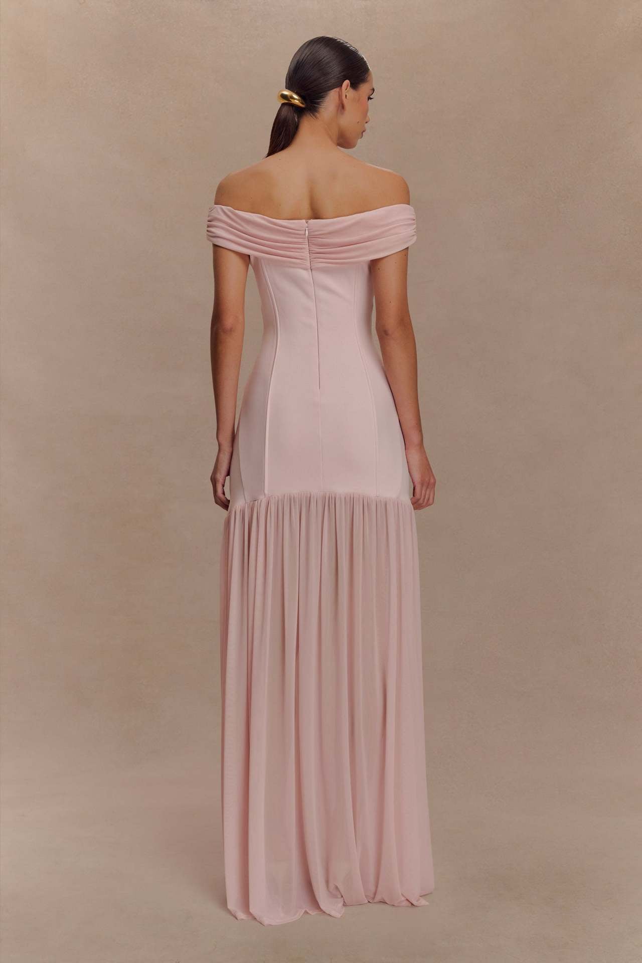 Elegant Floral Strapless Bodycon Dress