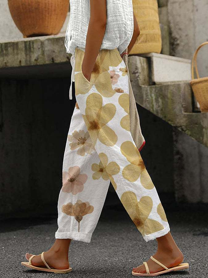 Casual Women Drawstring Elastic Waist Pants