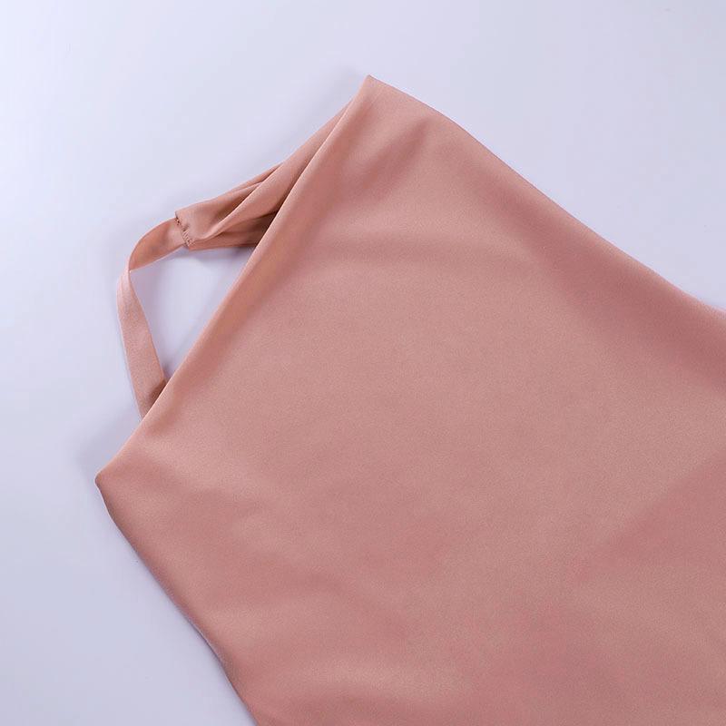 Sexy Halter Backless Satin Women Mini Dresses-Dresses-Free Shipping at meselling99
