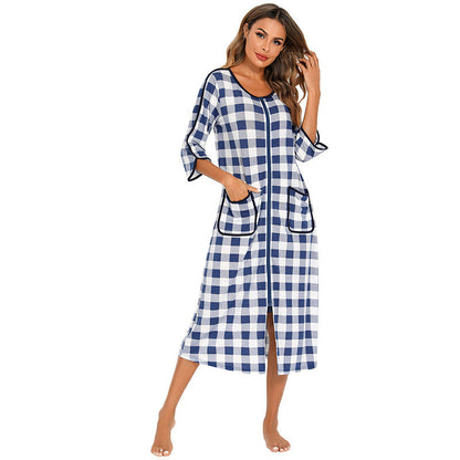 Casual Comfortable Plus Sizes Long Nightgown