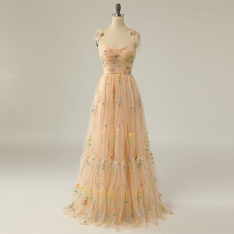 Floral Print Maxi Dress Bandage Party Dresses