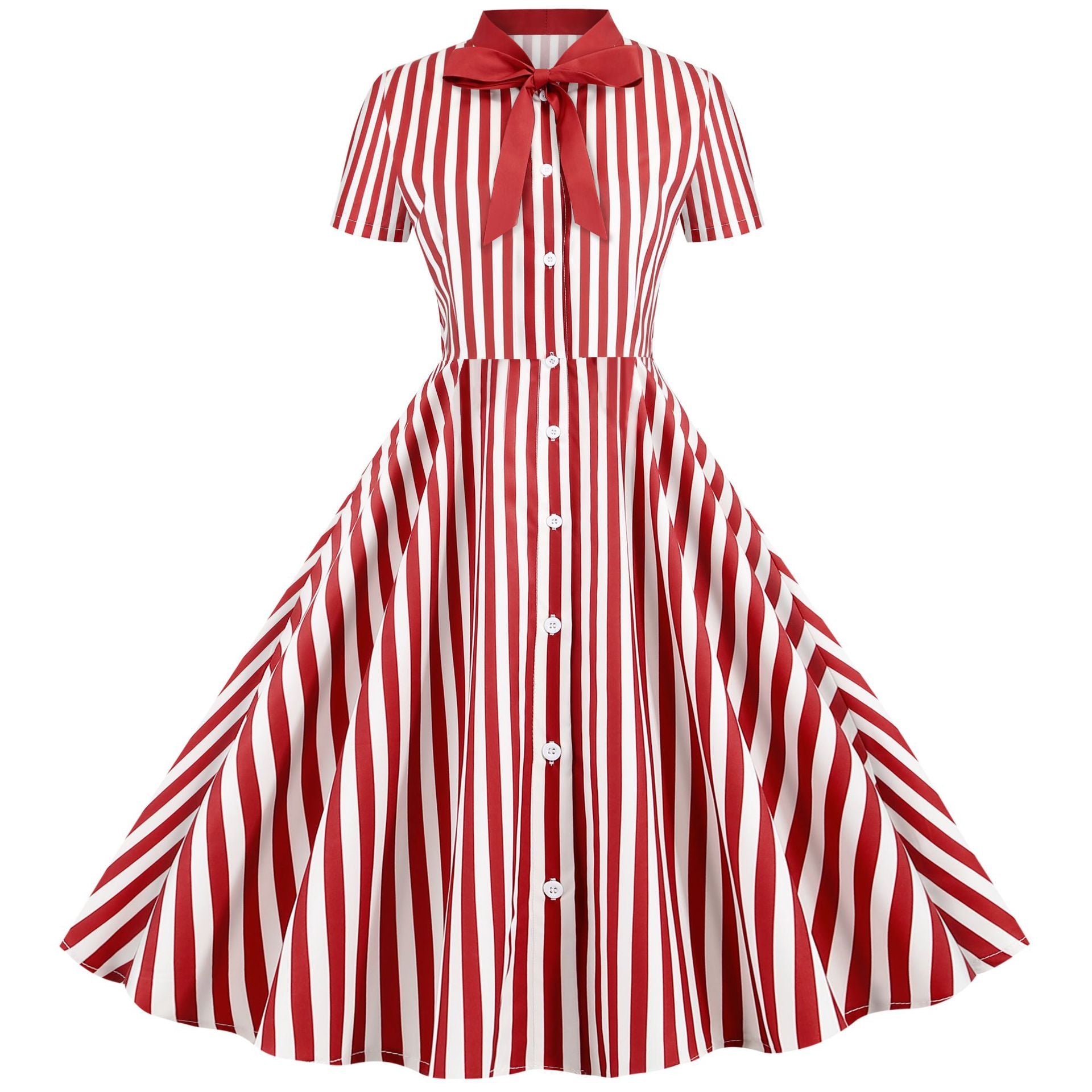 Summer Striped Off-the-Shoulder Bow Tie Party Maxi Dress with Flowy Skirt