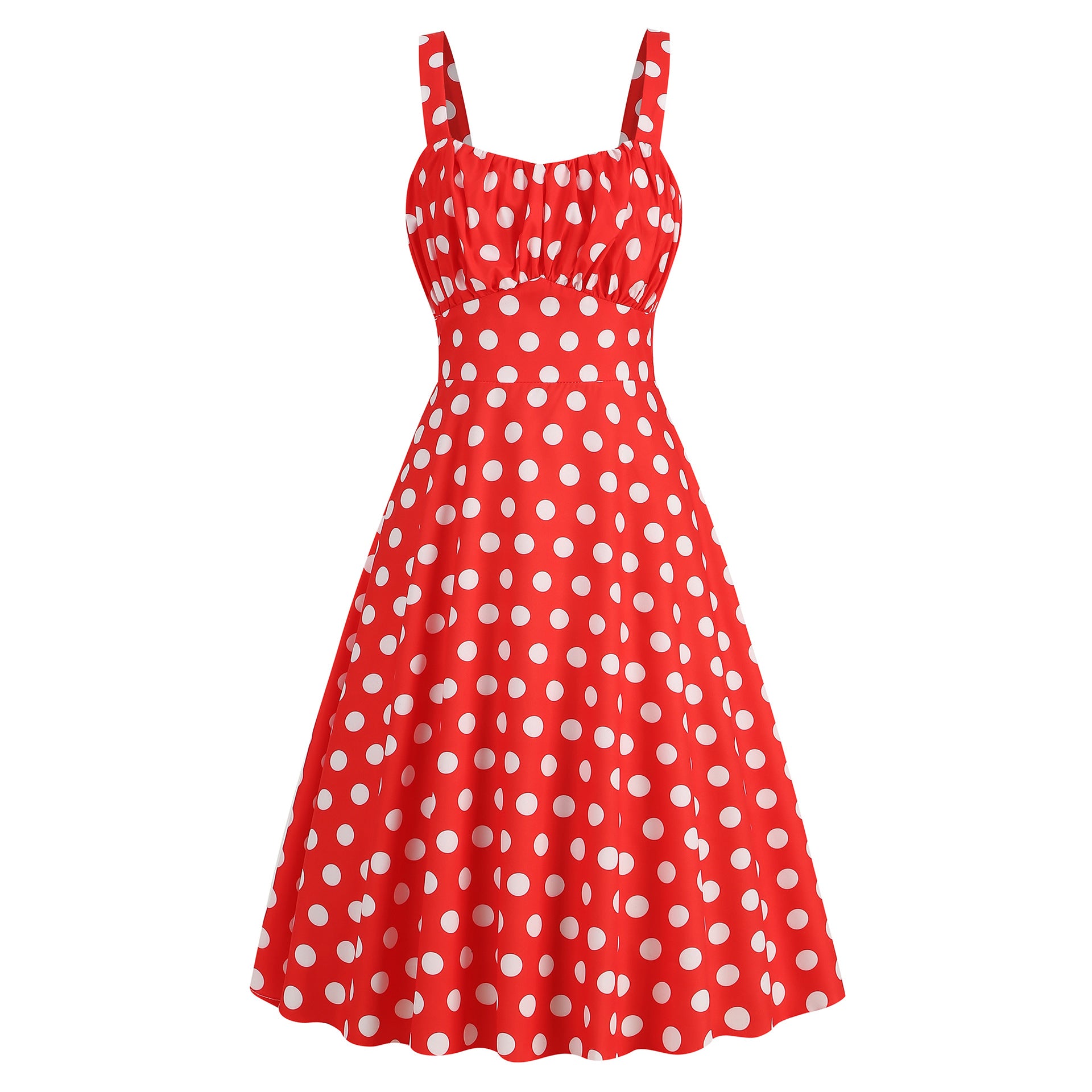 Summer Floral Sundress for Women - Slim Fit Strappy Dress with Cute Print