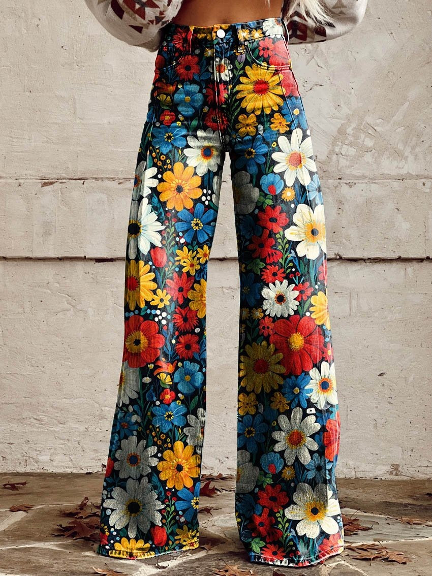 Plus Size Women's Flared Jeans