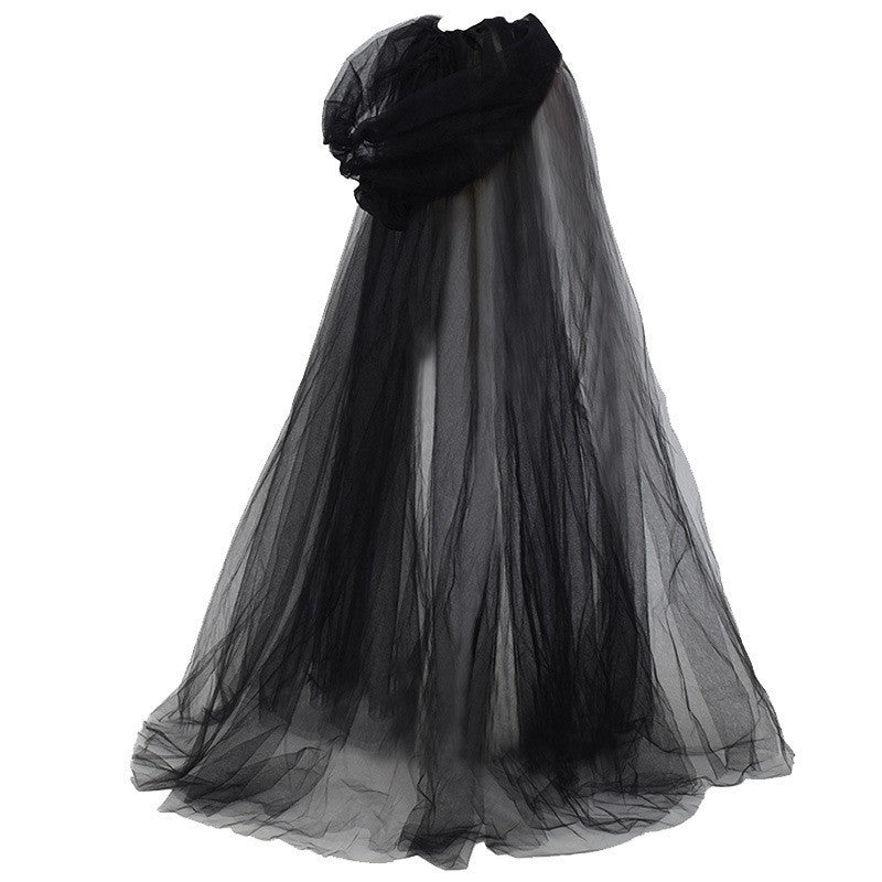 Halloween Cosplay Costume – Ghost Witch Cloak with Hood