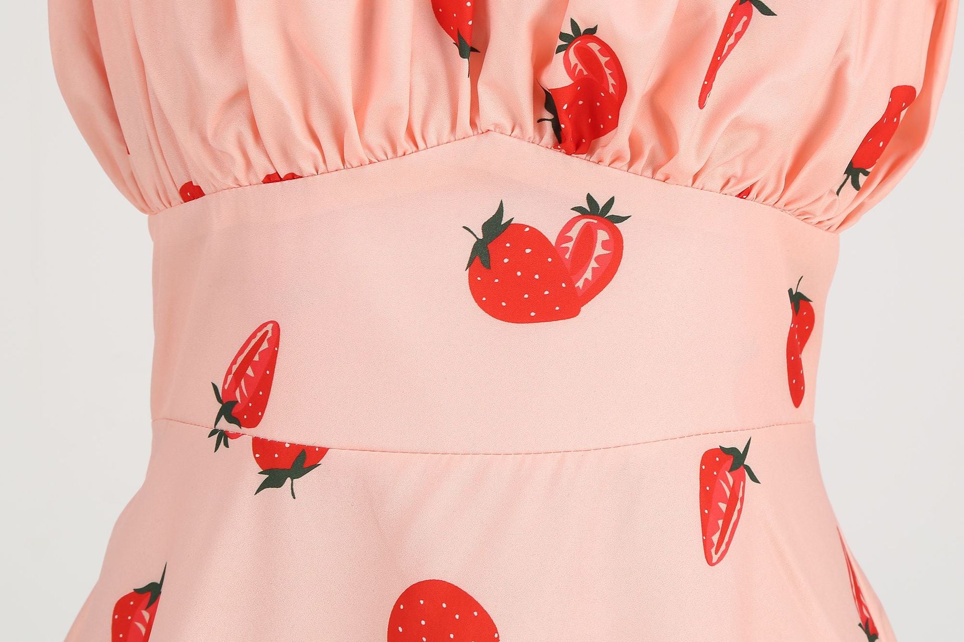 Summer Floral Sundress for Women - Slim Fit Strappy Dress with Cute Print
