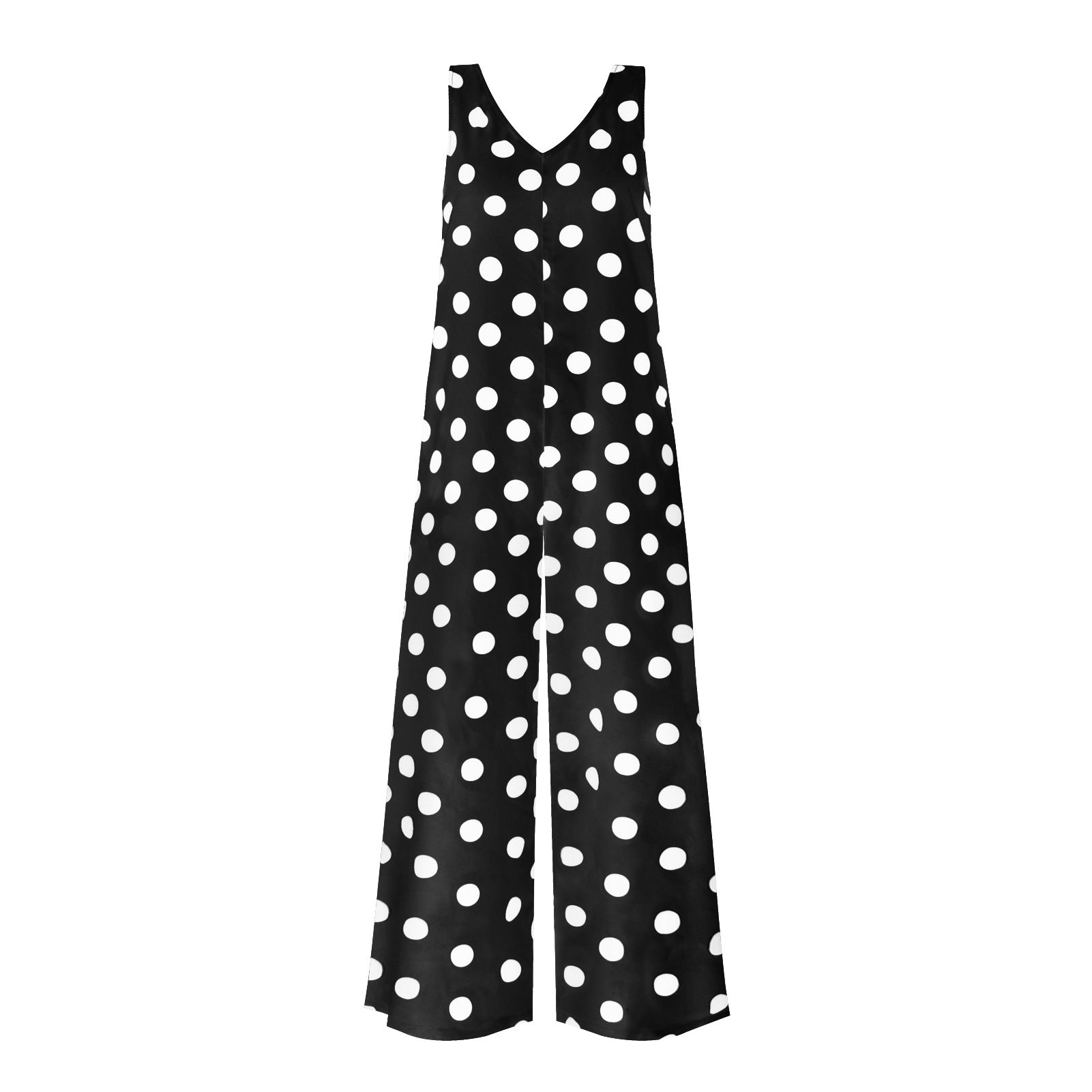 Casual Summer Dot Print Backless Women Jumpsuits