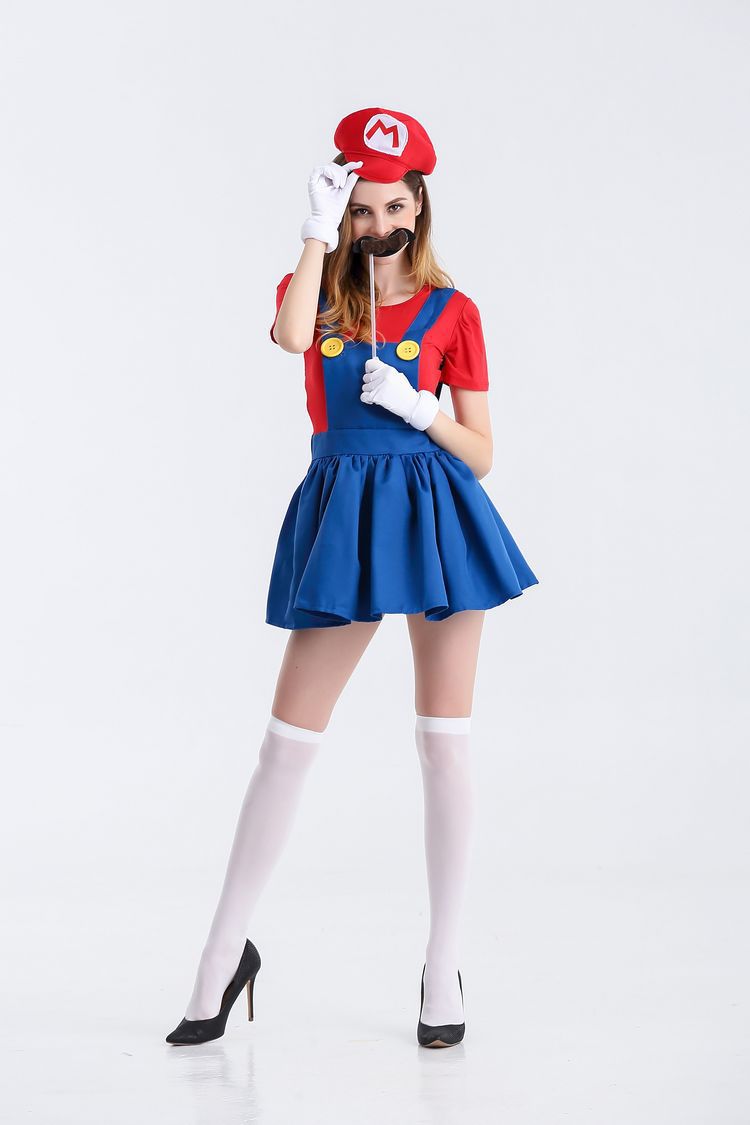 Halloween Women's Adult Mario Costume