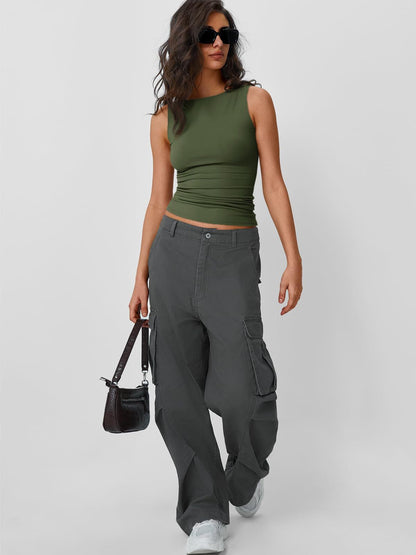 Sleeveless Crop Top – Sexy Fitted Tank for Women