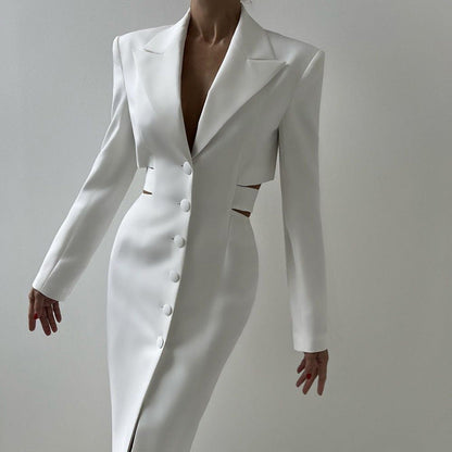 Women's Cutout Blazer Office Dress