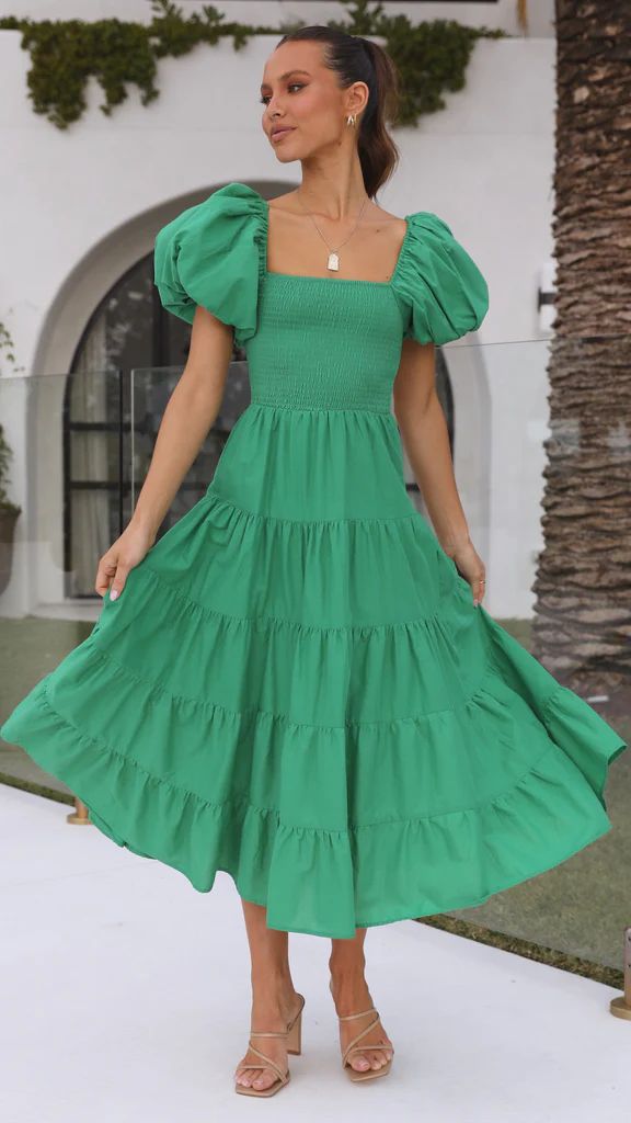 Women's Summer Bubble Sleeve Dress