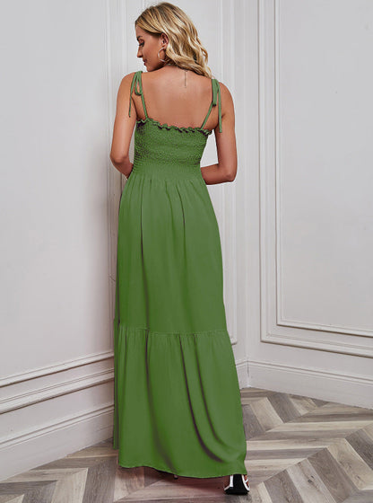 Women's Summer Sexy Thin Strap Bandeau Beach Dress