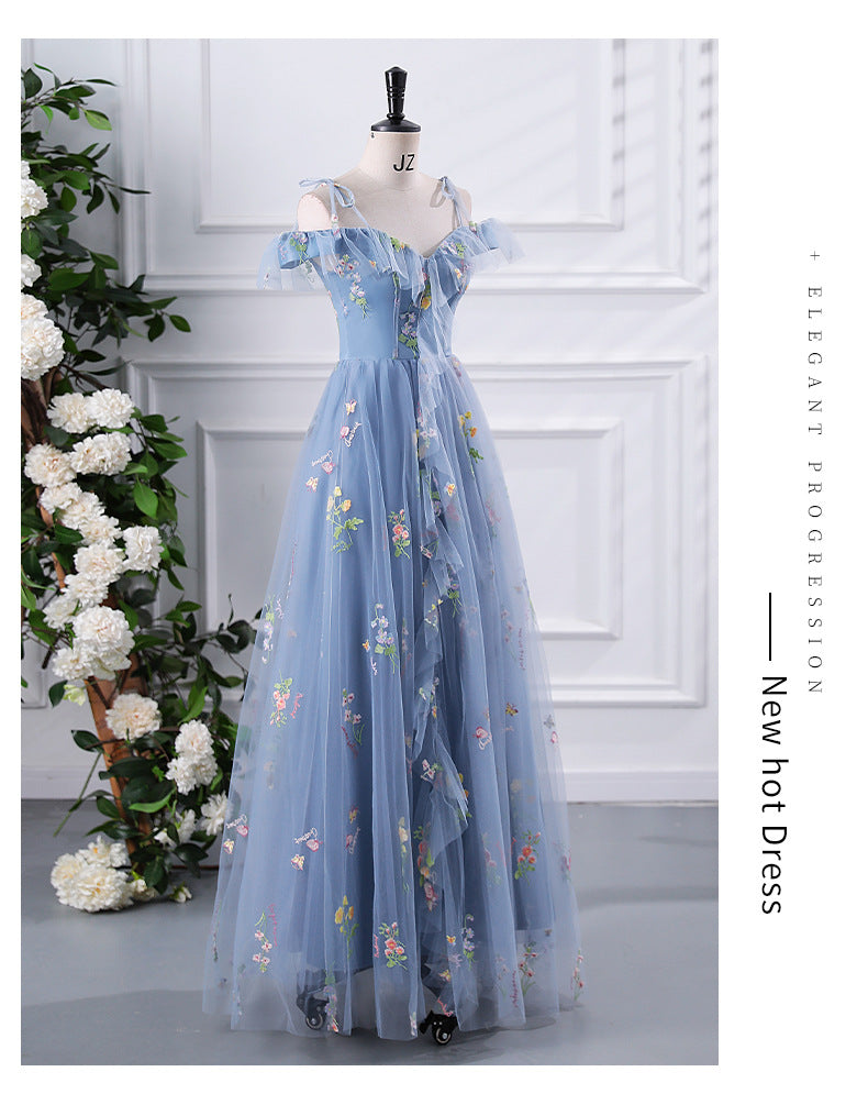 Fairly Off The Shoulder Tulle Bridesmaid Dresses