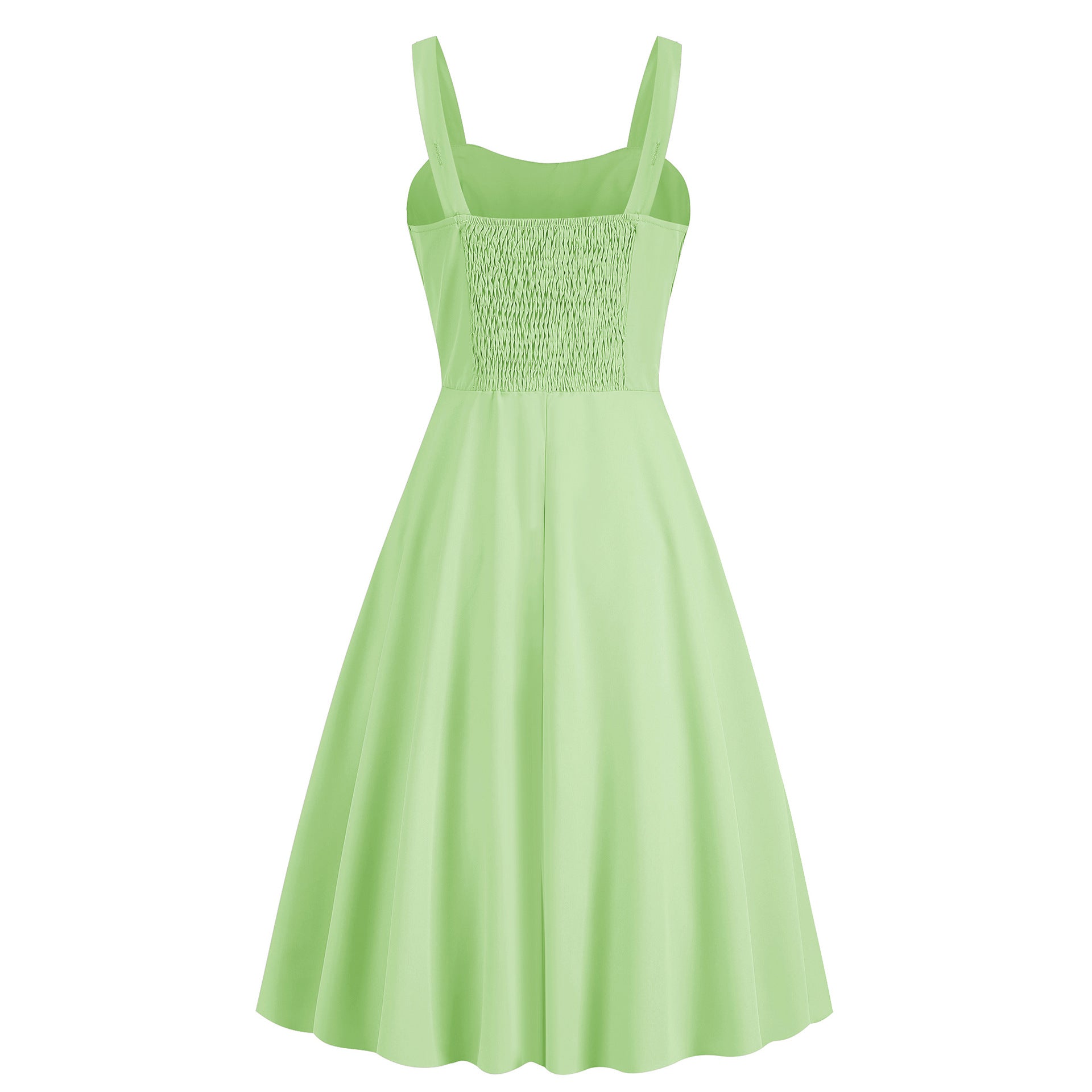 Summer Floral Sundress for Women - Slim Fit Strappy Dress with Cute Print