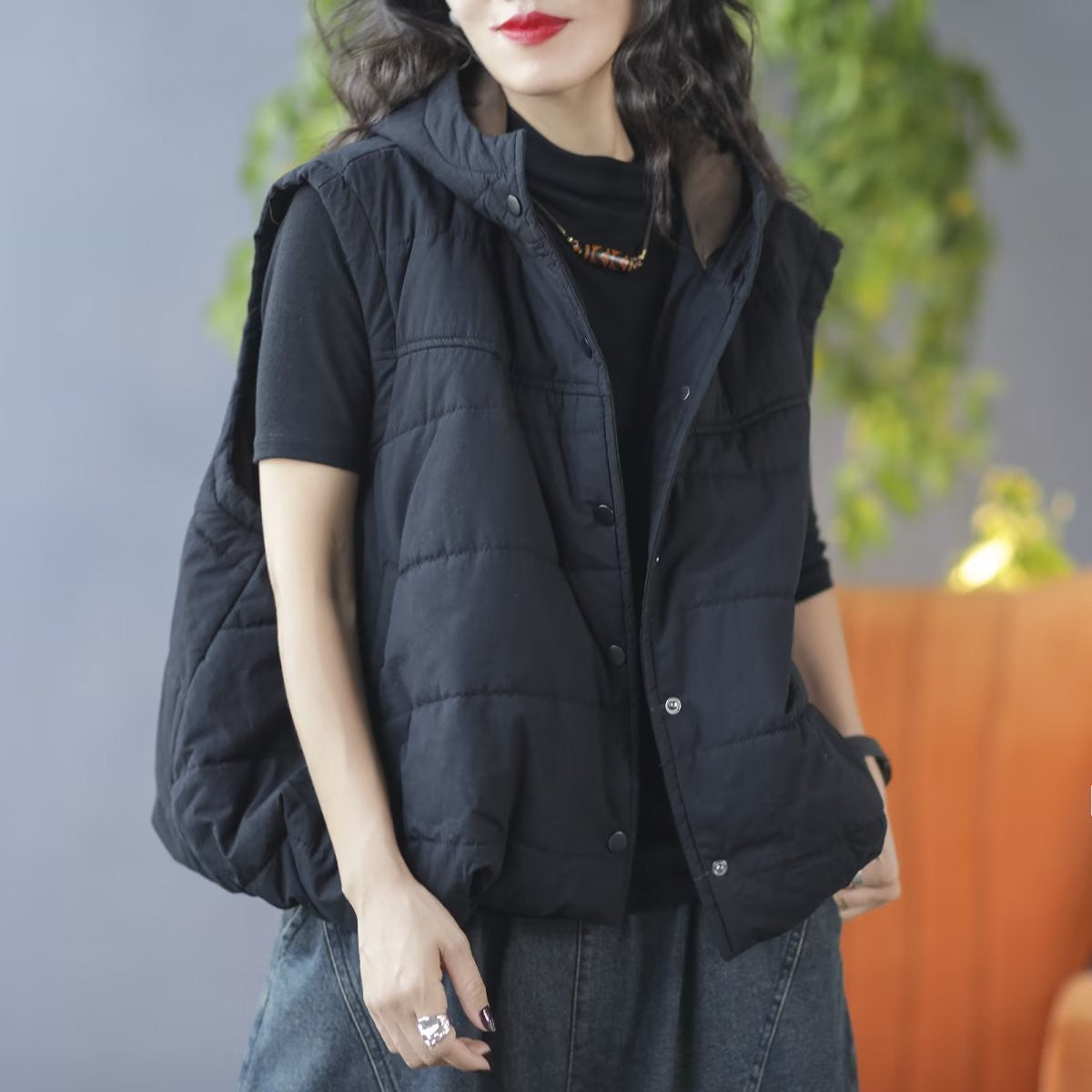 Casual Winter Sleeveless Cotton Vest