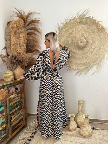 Summer Backless Long Vacation Dresses