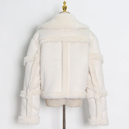 Luxury Designed Sherpa Short Jackets Coats for Women